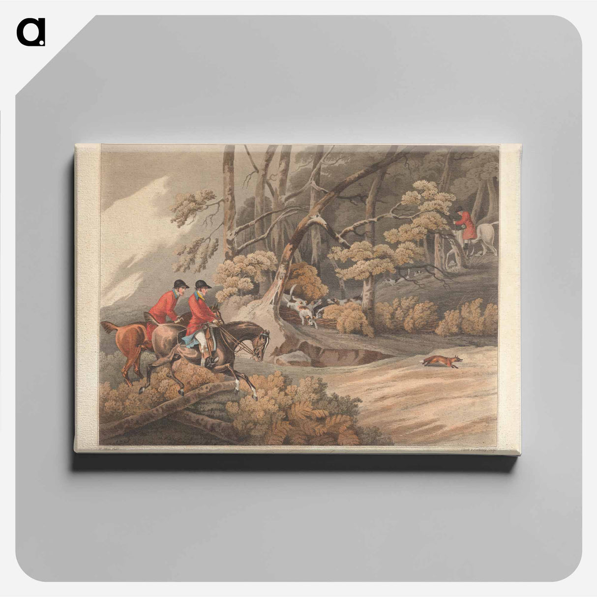 アートパネル-Set of Four - Fox-hunting: Breaking Cover
 - イェール大学アートギャラリー Canvas.