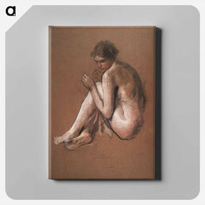 アートパネル-Seated nude female figure
 - イェール大学アートギャラリー Canvas.