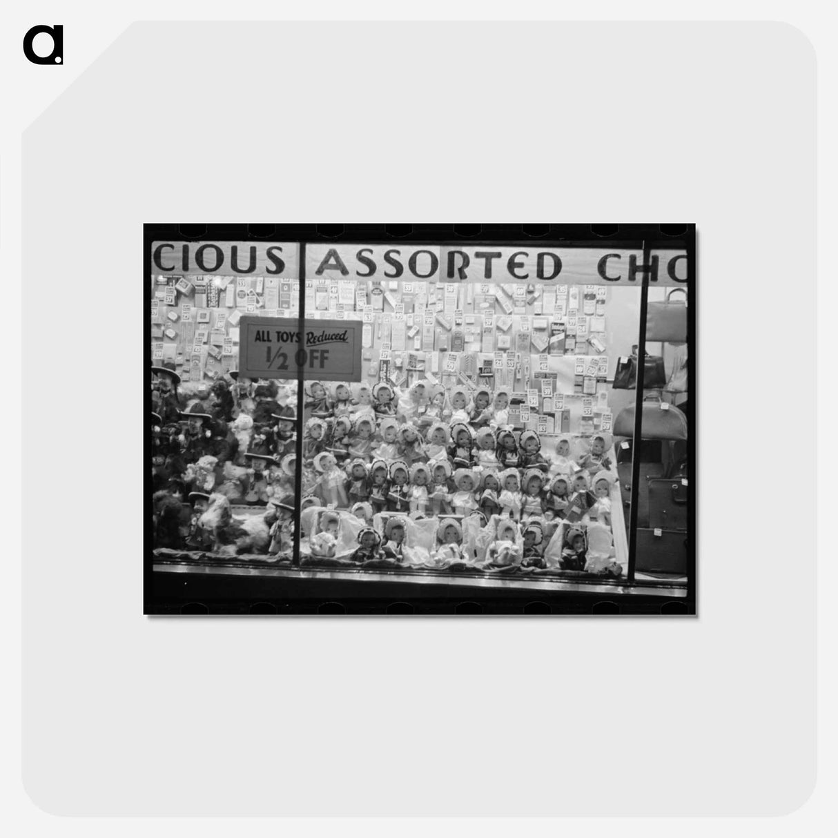 アートポストカード-Drugstore Window, Washington, D.C.
 - ラッセル リー Postcard.