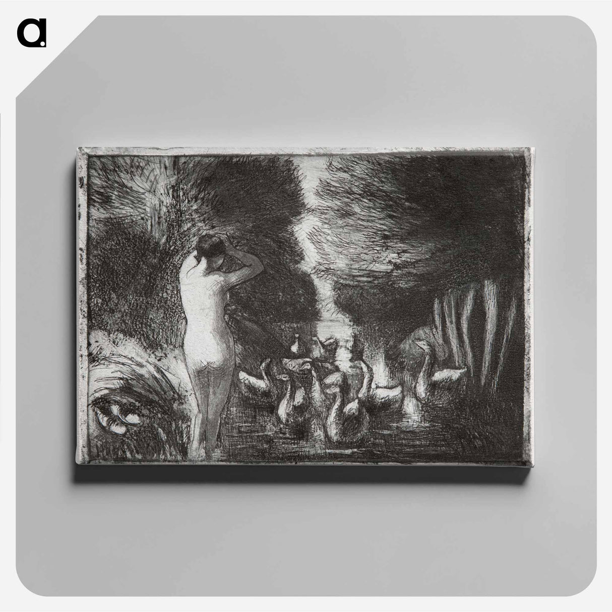 アートパネル-Bather with geese
 - イェール大学アートギャラリー Canvas.