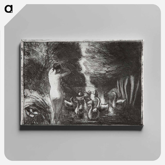 アートパネル-Bather with geese
 - イェール大学アートギャラリー Canvas.