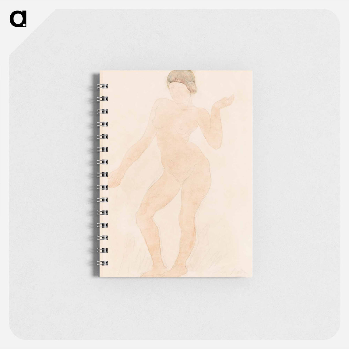 アートメモ帳-Nude, Right Knee Flexed
 - イェール大学アートギャラリー Memo.