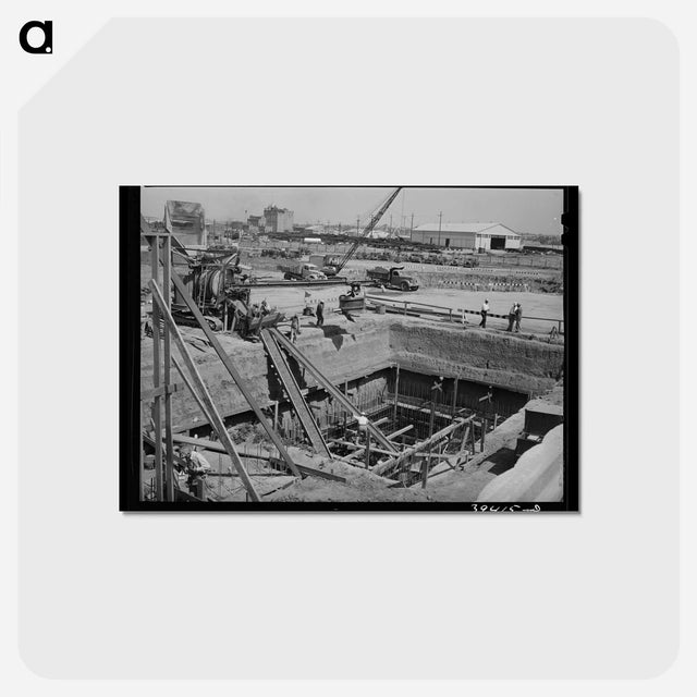 アートポストカード-Sewage Disposal Plant Excavation
 - ラッセル リー Postcard.