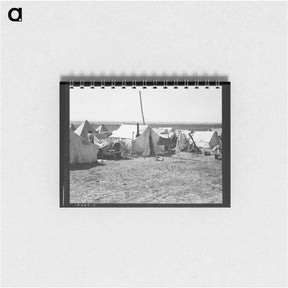 アートメモ帳-Contractors camp for pea pickers - ドロテア ラング Memo.