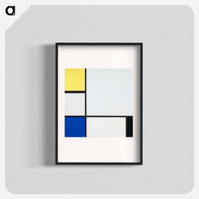 アートポスター-Composition with Yellow, Blue, Black and Light Blue
 - イェール大学アートギャラリー Poster.
