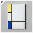 アートパネル-Composition with Yellow, Blue, Black and Light Blue
 - イェール大学アートギャラリー Canvas.