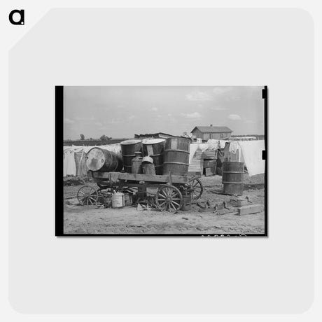 アートポストカード-Arkansas River Bottoms
 - ラッセル リー Postcard.