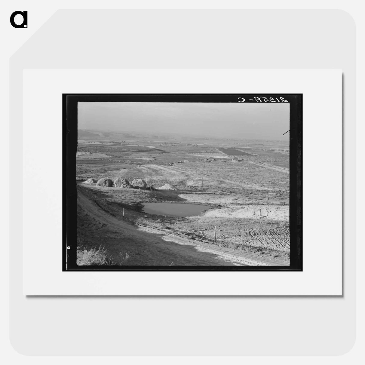 Looking across the Malheur Valley from Lincoln Bench - Dorothea Lange Poster.