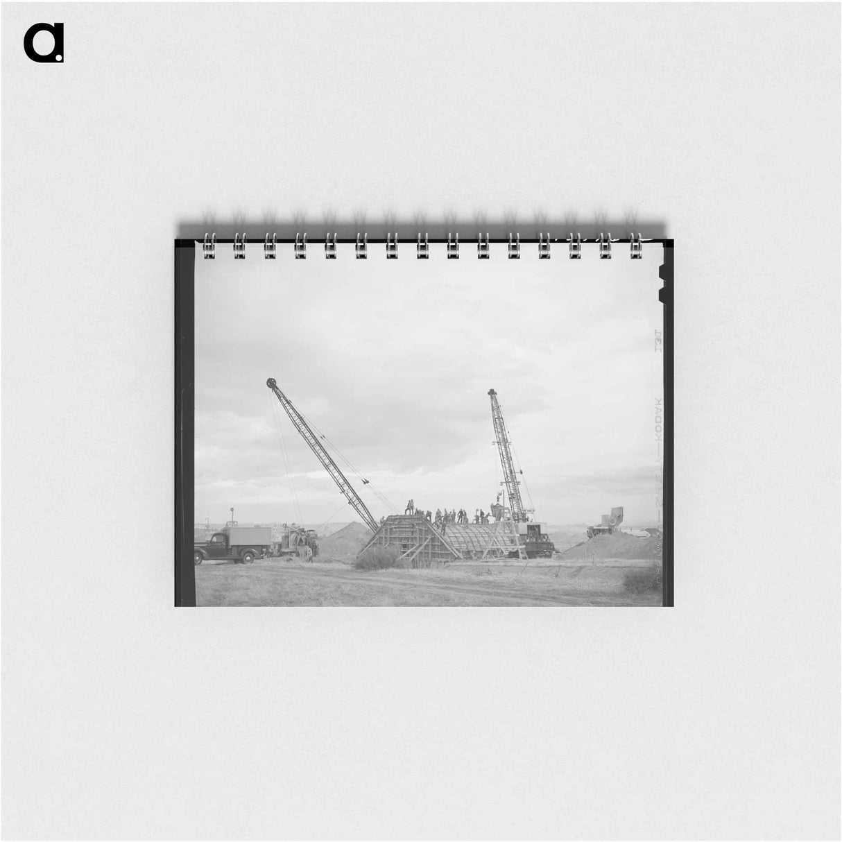 アートメモ帳-Workman at Shasta Dam
 - ラッセル リー Memo.