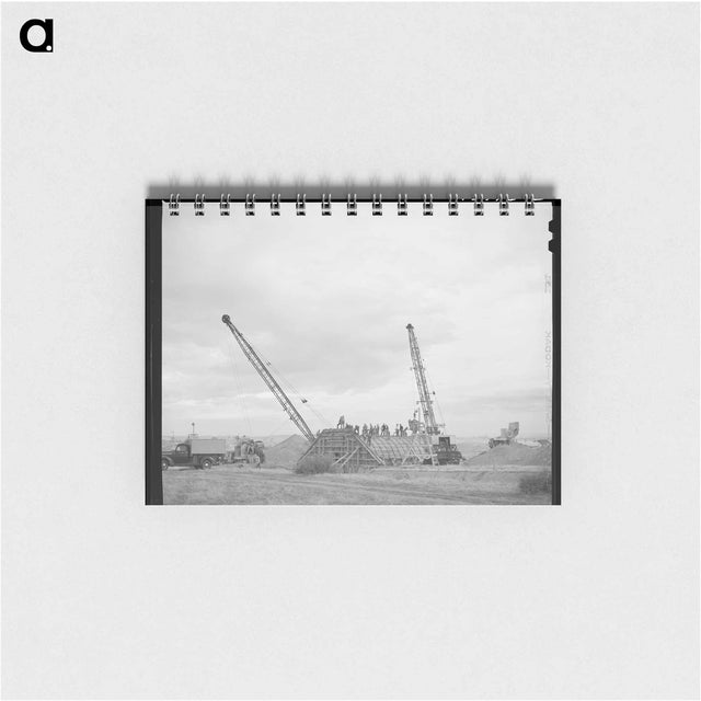アートメモ帳-Workman at Shasta Dam
 - ラッセル リー Memo.