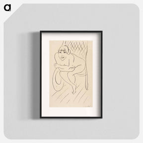 アートポスター-Nude Seated in a Rocking Chair
 - イェール大学アートギャラリー Poster.