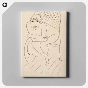 アートパネル-Nude Seated in a Rocking Chair
 - イェール大学アートギャラリー Canvas.