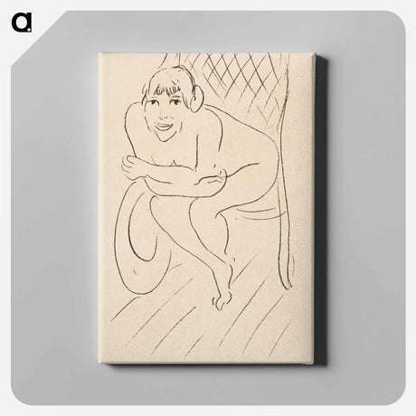 アートパネル-Nude Seated in a Rocking Chair
 - イェール大学アートギャラリー Canvas.