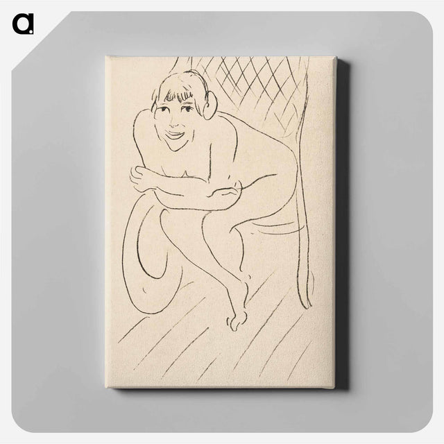 アートパネル-Nude Seated in a Rocking Chair
 - イェール大学アートギャラリー Canvas.