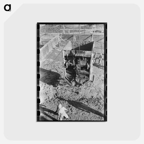 アートポストカード-Shasta Dam Construction
 - ラッセル リー Postcard.