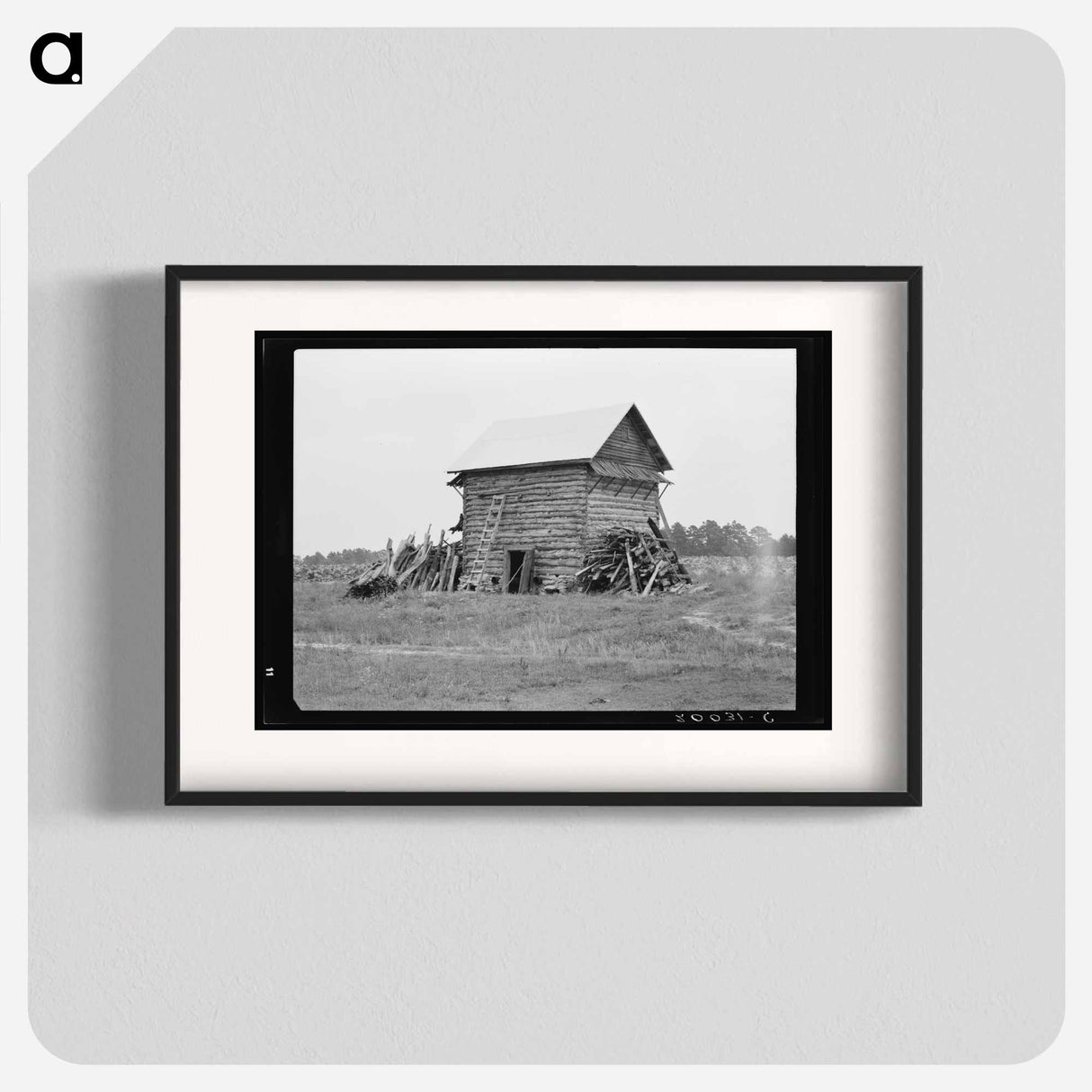 Tobacco barn without front shelter - Dorothea Lange Poster.