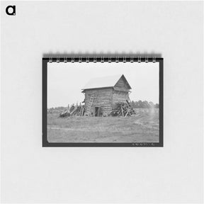 アートメモ帳-Tobacco barn without front shelter - ドロテア ラング Memo.