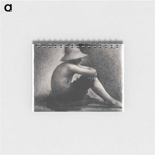 アートメモ帳-Seated Boy with Straw Hat, study for Bathers at Asnières
 - イェール大学アートギャラリー Memo.