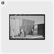 アートポストカード-Barn Erection
 - ラッセル リー Postcard.