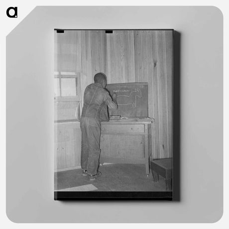 アートパネル-Agricultural Laborer's Room
 - ラッセル リー Canvas.