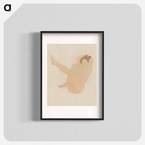 アートポスター-Nude Seated, Left Leg Extended
 - イェール大学アートギャラリー Poster.