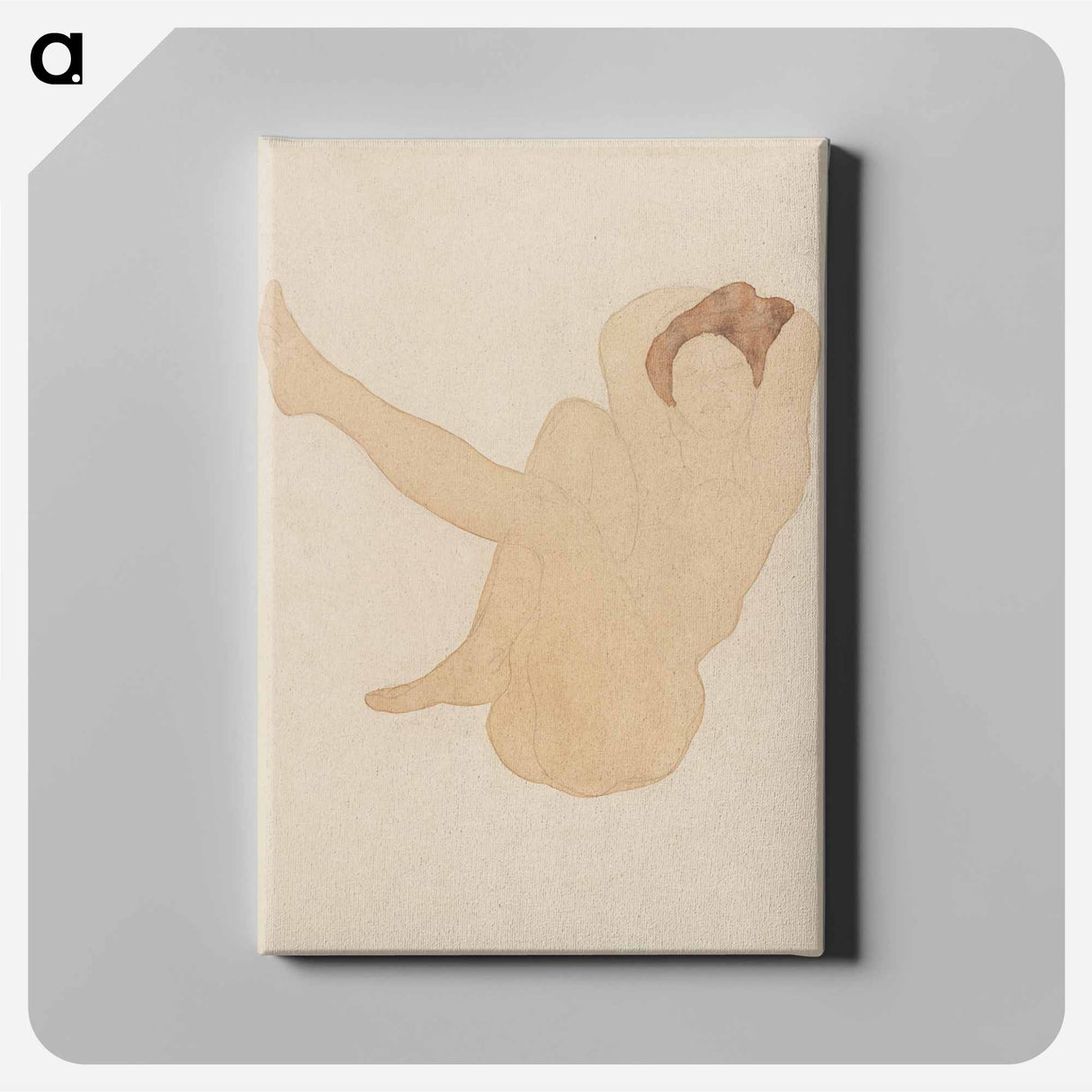 アートパネル-Nude Seated, Left Leg Extended
 - イェール大学アートギャラリー Canvas.
