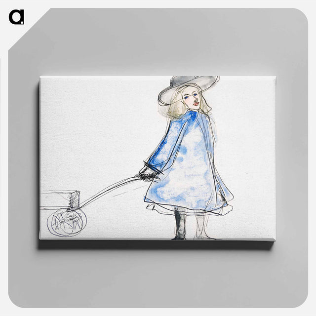 アートパネル-Girl Pulling Wagon
 - イェール大学アートギャラリー Canvas.