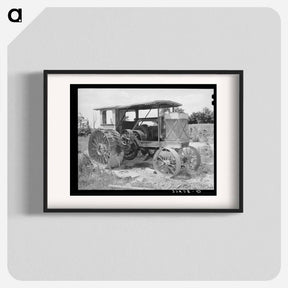 アートポスター-Steam Tractor on Oklahoma Farm
 - ラッセル リー Poster.