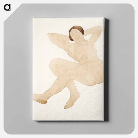 アートパネル-Naked woman posing sensually, vintage erotic art. Nude, reclining, hands behind head
 - イェール大学アートギャラリー Canvas.