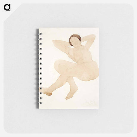 アートメモ帳-Naked woman posing sensually, vintage erotic art. Nude, reclining, hands behind head
 - イェール大学アートギャラリー Memo.