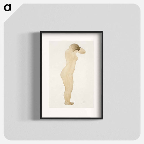 Standing Nude, Hands Clasped Behind Neck
 - Yale University Art Gallery Poster.