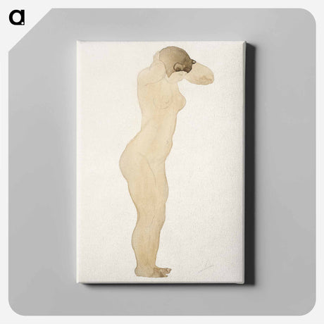 アートパネル-Standing Nude, Hands Clasped Behind Neck
 - イェール大学アートギャラリー Canvas.