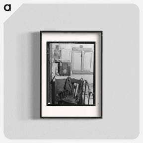 アートポスター-Inside of one-room shack of Rural Rehabilitation client - ドロテア ラング Poster.