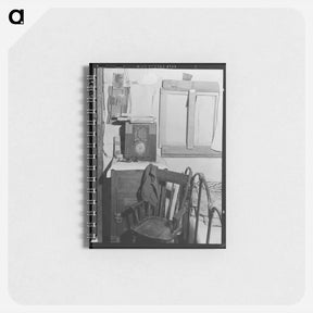 アートメモ帳-Inside of one-room shack of Rural Rehabilitation client - ドロテア ラング Memo.