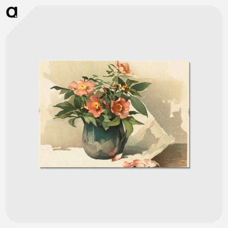 アートポストカード-Two Florals
 - ボストン公共図書館 Postcard.