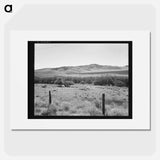 US 99 on ridge over Tehachapi Mountains - Dorothea Lange Poster.