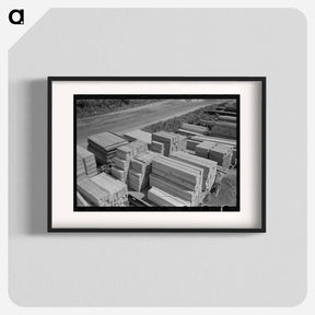 アートポスター-Barn Plant Stacks
 - ラッセル リー Poster.
