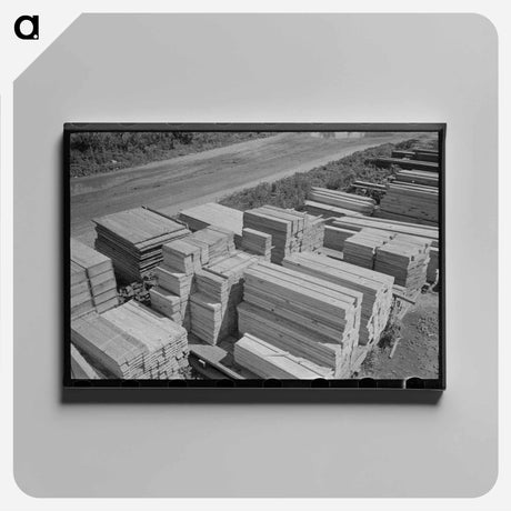 アートパネル-Barn Plant Stacks
 - ラッセル リー Canvas.
