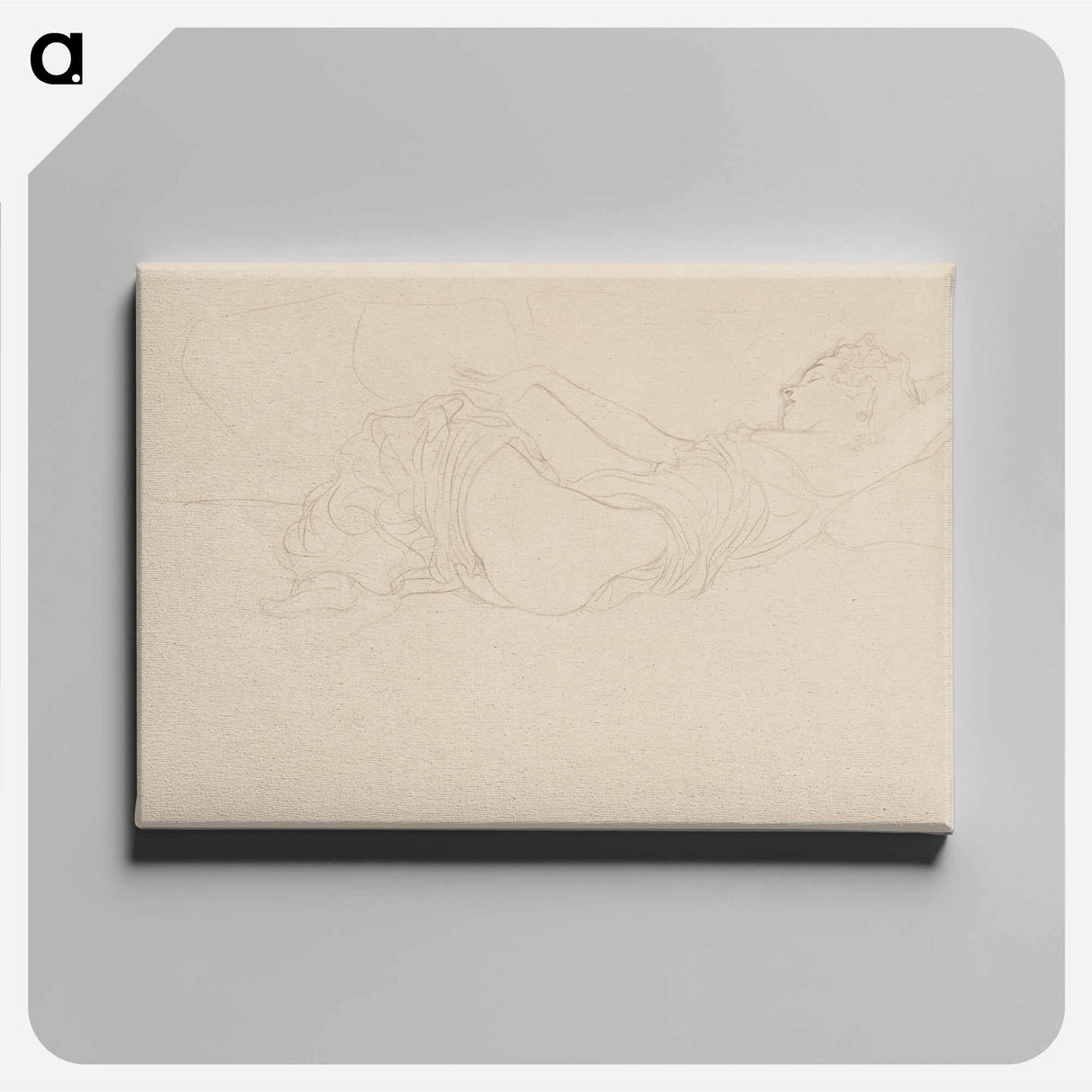 アートパネル-Woman Lying on her Back, Partly Dressed
 - イェール大学アートギャラリー Canvas.