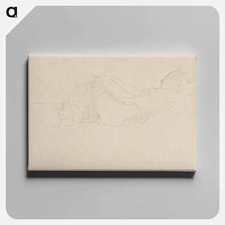アートパネル-Woman Lying on her Back, Partly Dressed
 - イェール大学アートギャラリー Canvas.
