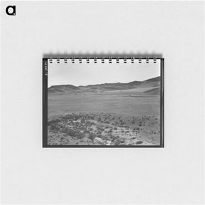 アートメモ帳-U.S. 99 on ridge over Tehachapi Mountains - ドロテア ラング Memo.