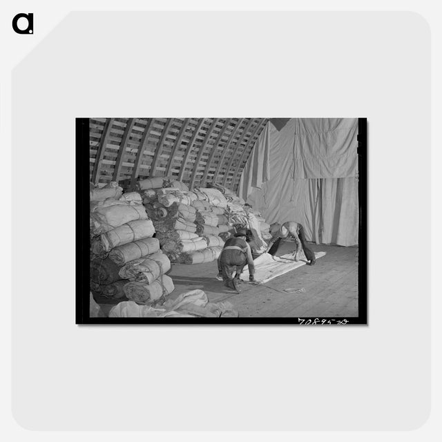 アートポストカード-FSA Tent Storage
 - ラッセル リー Postcard.