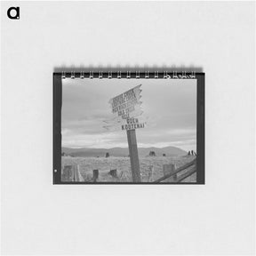 アートメモ帳-Roadside at crossroads - ドロテア ラング Memo.