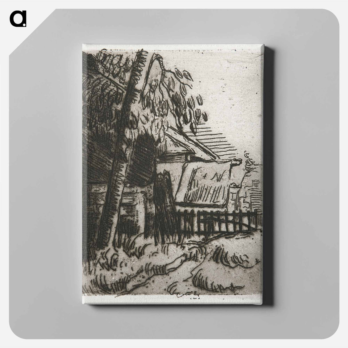 アートパネル-Landscape in Auvers (Paysage à Auvers)
 - イェール大学アートギャラリー Canvas.