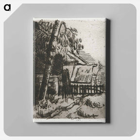 アートパネル-Landscape in Auvers (Paysage à Auvers)
 - イェール大学アートギャラリー Canvas.