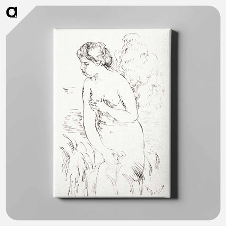 アートパネル-Baigneuse debout, à mi-jambes (Standing Bather, Down to the Knees)
 - イェール大学アートギャラリー Canvas.