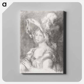 アートパネル-Bust of a Young Woman (Mlle Dieterle)
 - イェール大学アートギャラリー Canvas.