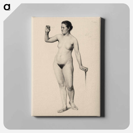 アートパネル-Naked woman. Female Nude Holding a Clove
 - イェール大学アートギャラリー Canvas.