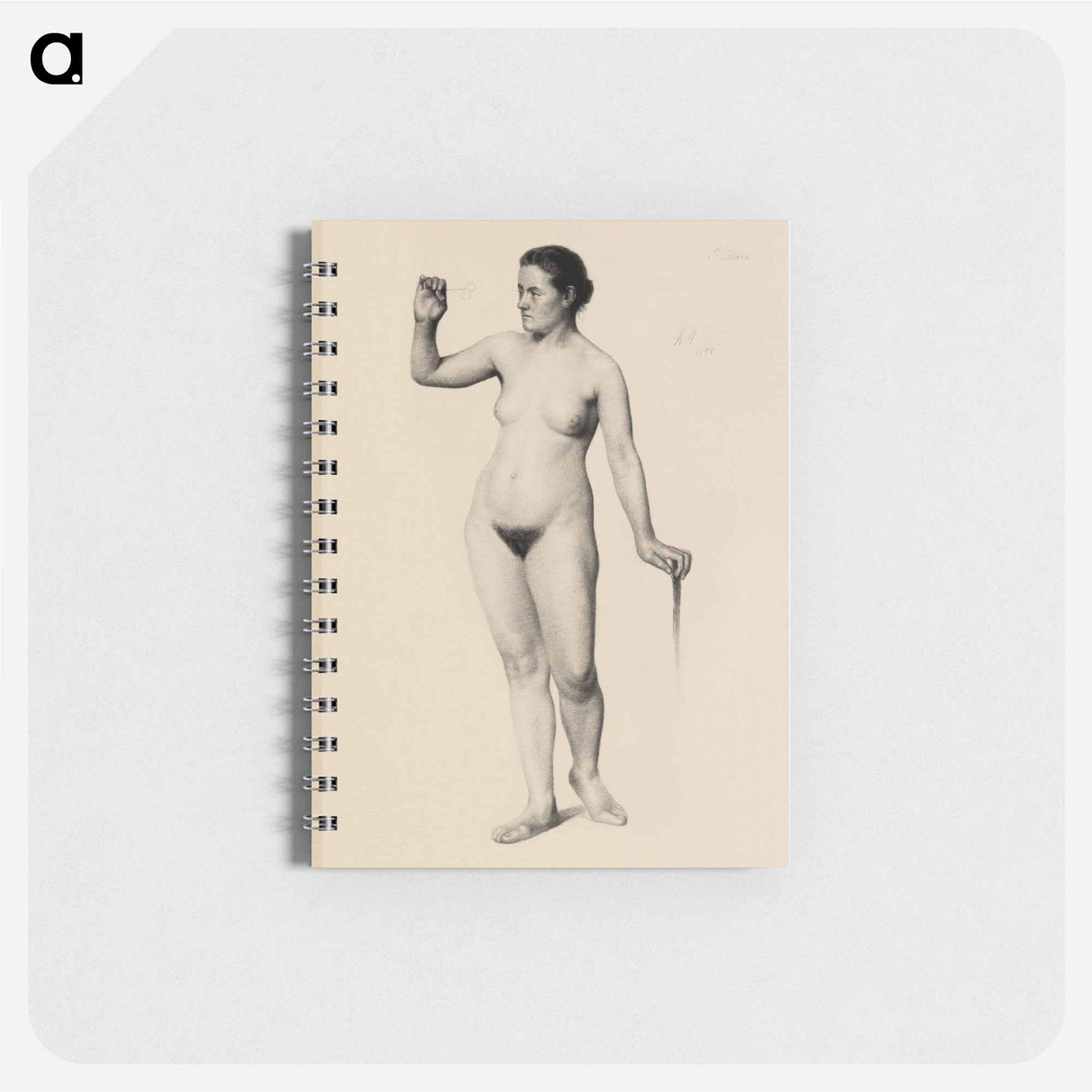 アートメモ帳-Naked woman. Female Nude Holding a Clove
 - イェール大学アートギャラリー Memo.