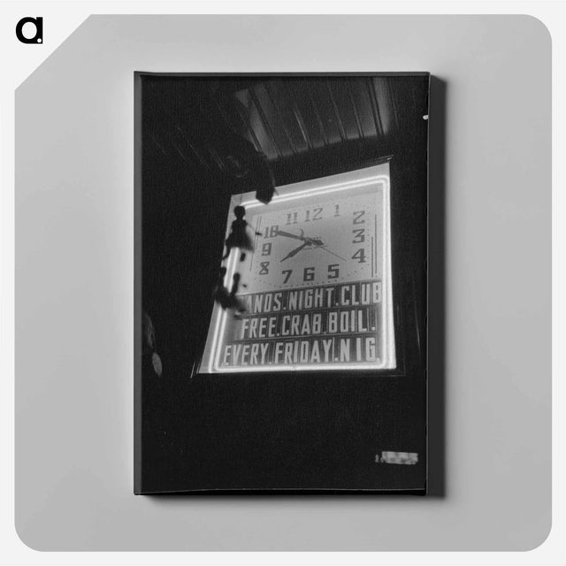 アートパネル-Raceland Saloon Clock
 - ラッセル リー Canvas.